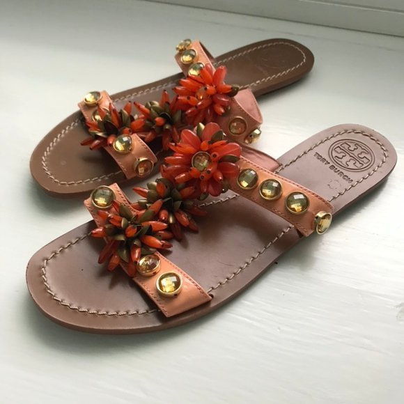 Tory Burch Embellished Sandals - Picture 2 of 4